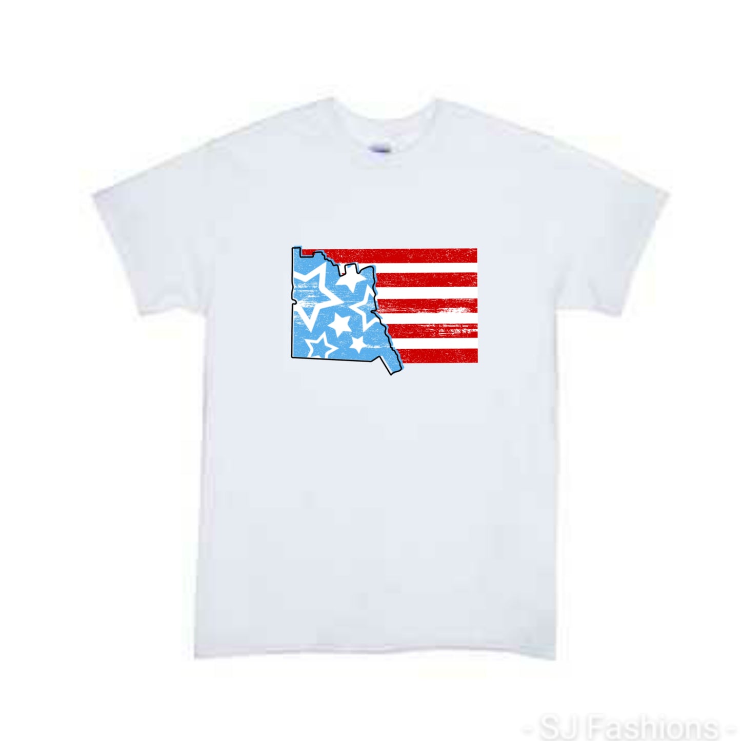 States with name and without 4th of July Shirt Boys Shirt Girls Shirt