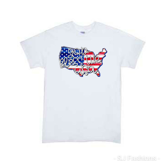 God bless the USA 4th of July Shirt Boys Shirt Girls Shirt