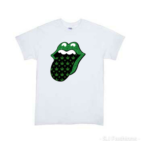 Weed Tongue Ladies Shirt Mens Shirt