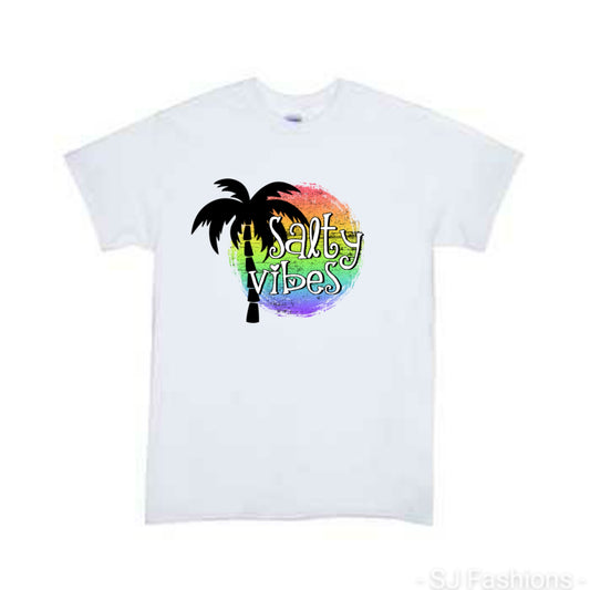 Salty Vibes Girls Shirt Ladies Shirt