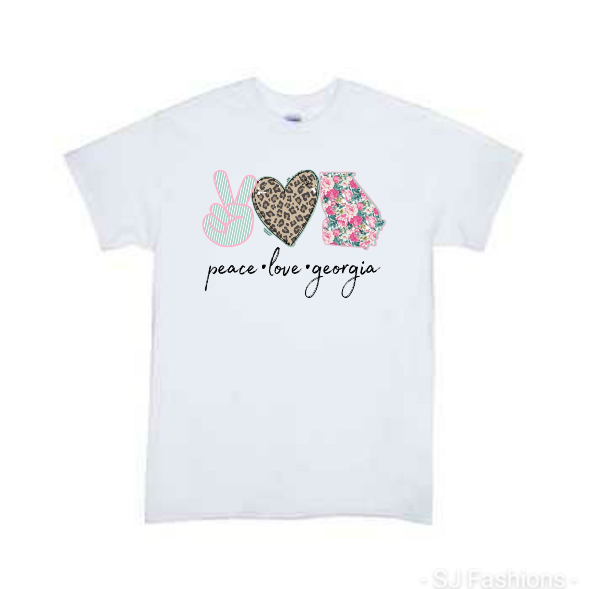 Peace Love Georgia Ladies Shirt