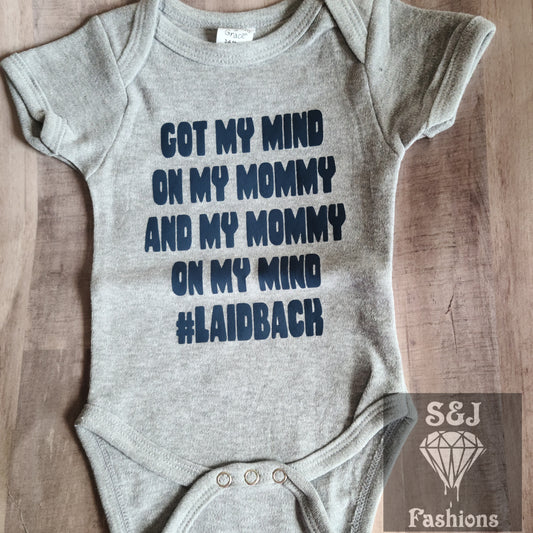 My Mind On My Mommy And My Mommy On My Mind  Girls Shirt Boys Shirt