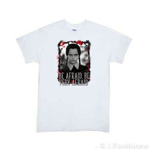 Wednesday Addams Be Afraid Very Afraid Halloween Girls Shirt Wednesday Addams Family