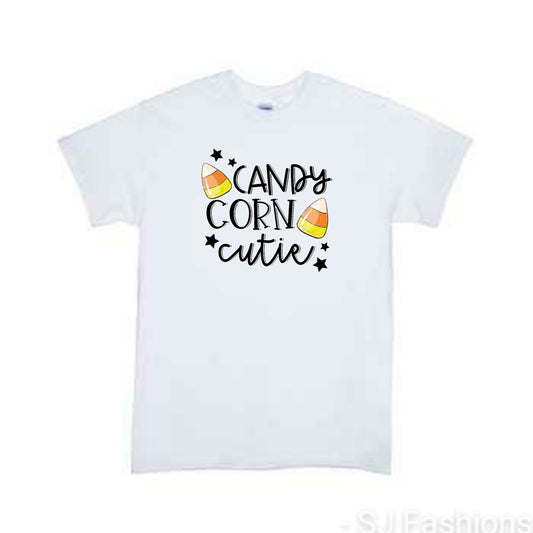 Candy Corn Cutie Halloween Girls Shirt Boys Shirt