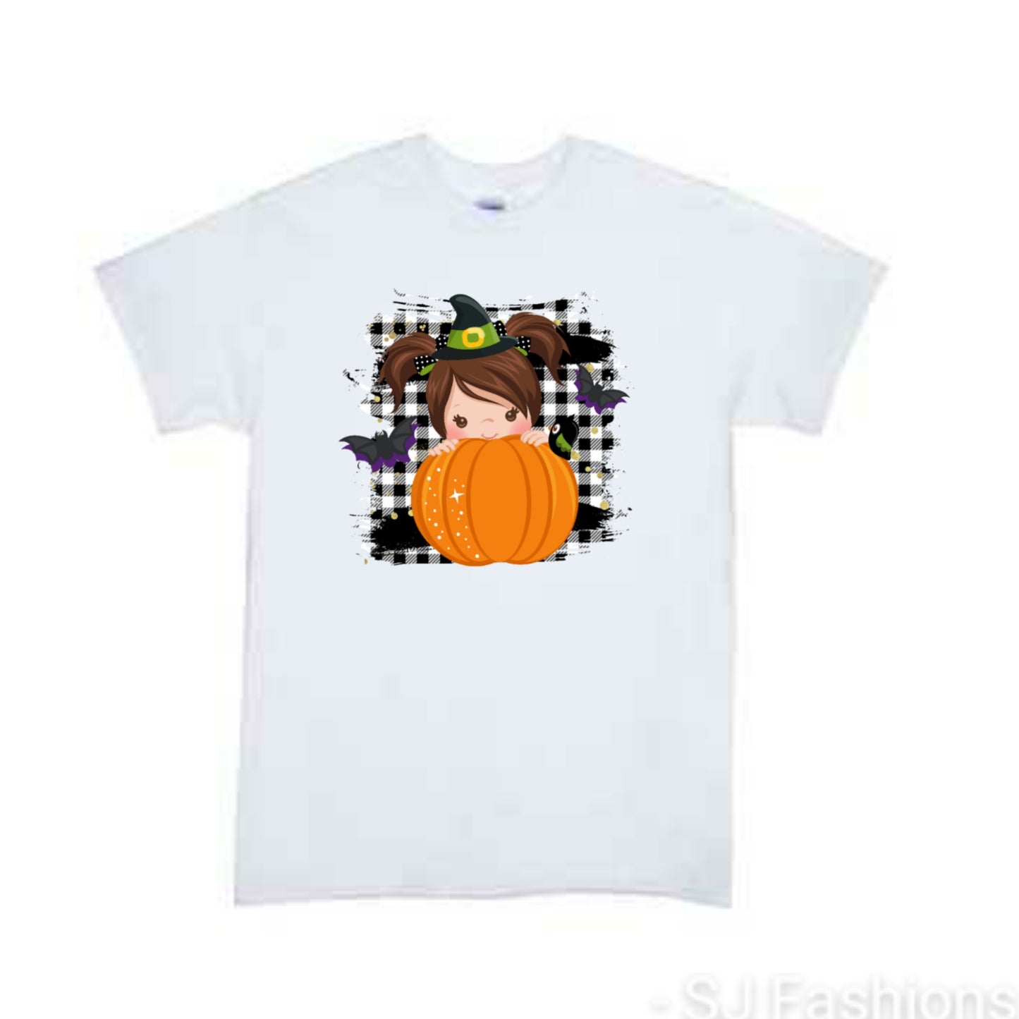 Pumpkin Girl Halloween Girls Shirt