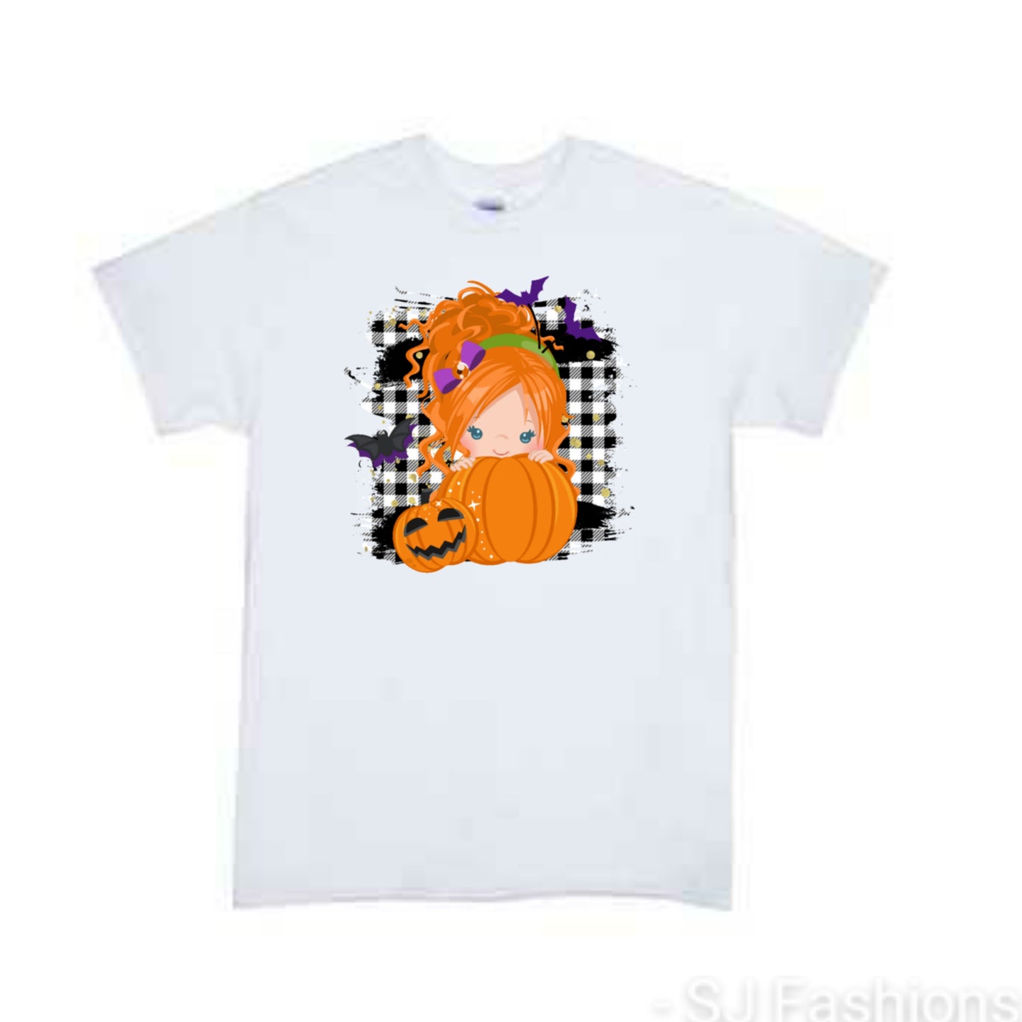 Pumpkin Girl Halloween Girls Shirt