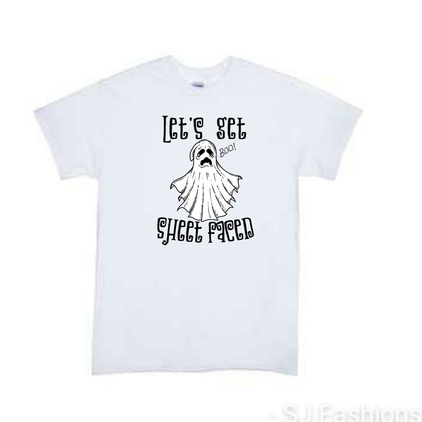 Lets get sheet faced Girls Shirt Halloween