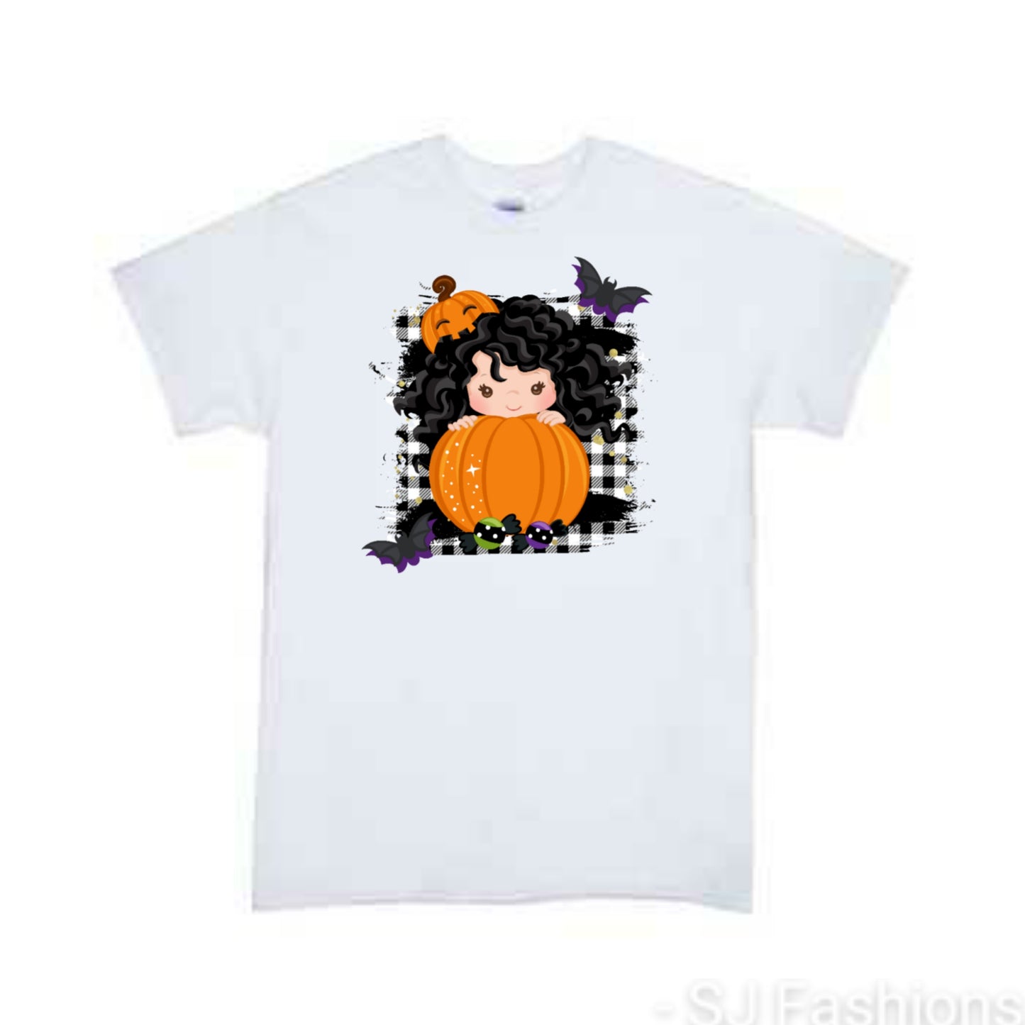 Pumpkin Girl Halloween Girls Shirt