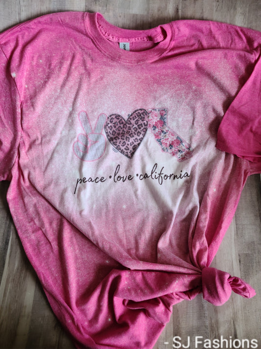 Peace Love State Ladies Shirt