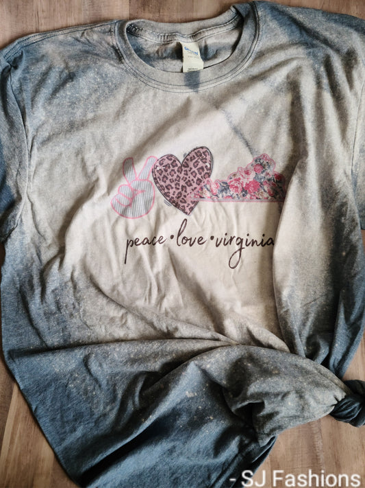 Peace Love State Ladies Shirt