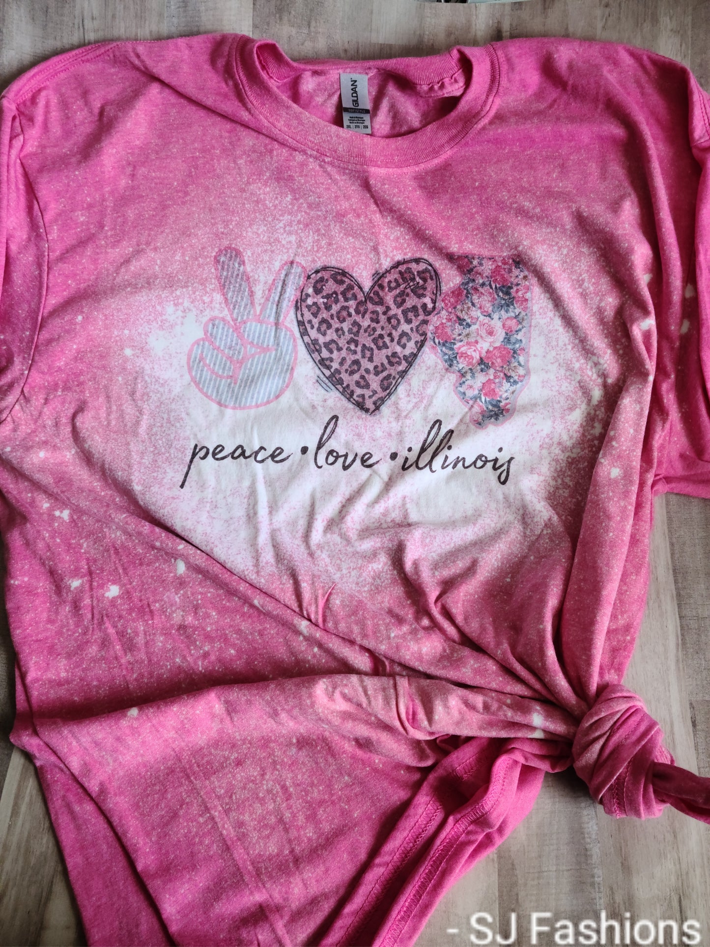 Peace Love State Ladies Shirt