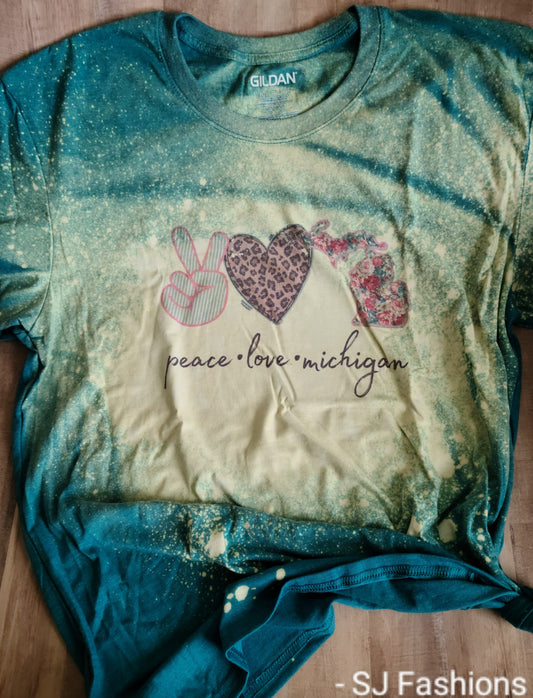 Peace Love State Ladies Shirt