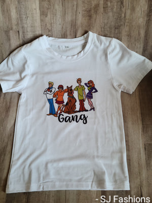 Scooby Doo Gang cartoon Boys shirt Girls shirt