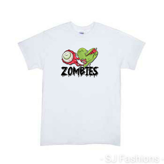 Eye love Zombies Girls Shirt Halloween Boys Shirt Ladies Shirt Mens Shirt