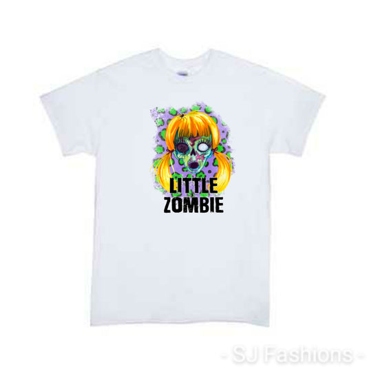 Little Zombie Girls Shirt Halloween