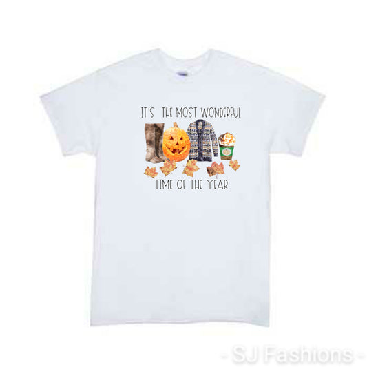 Its the most wonderful time of the year Fall Girls Shirt