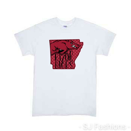 Razorbacks Football Ladies Shirt Mens Shirt