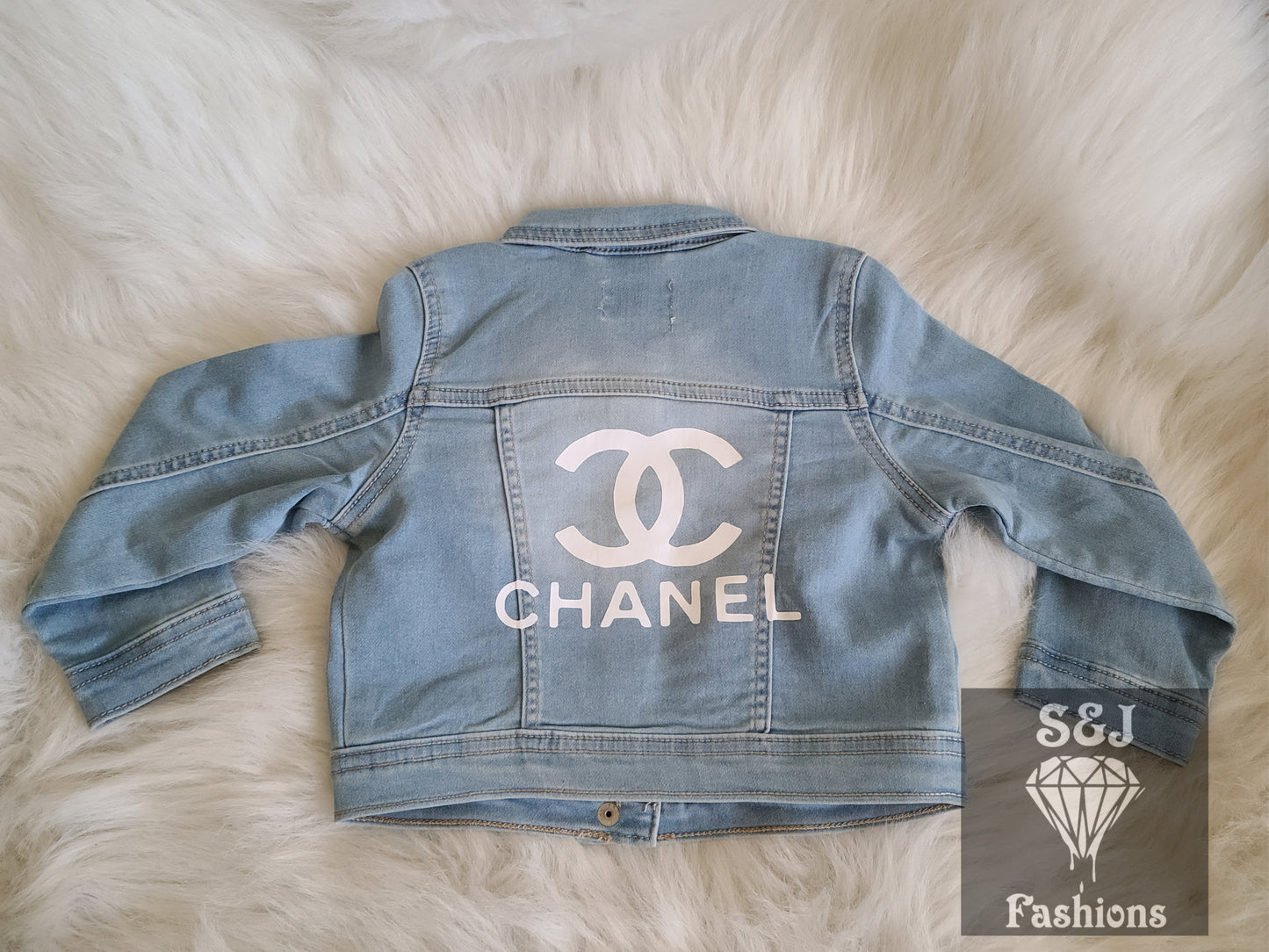 Chanel Denim Jacket Girls Designer