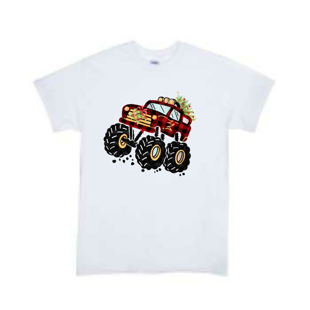 Monster Truck Christmas Boys Shirt Girls Shirt Ladies Shirt Mens Shirt