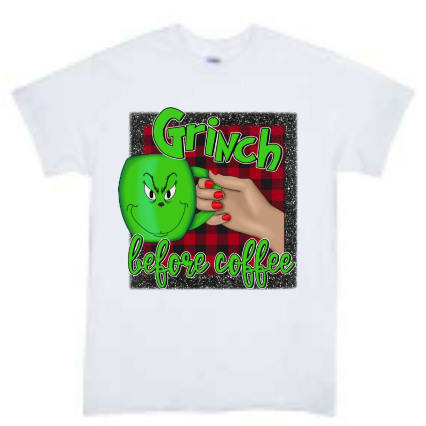 Grinch Before Coffee Christmas Boys Shirt Girls Shirt Ladies Shirt Mens Shirt