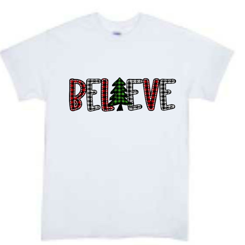 Believe Christmas Boys Shirt Girls Shirt Ladies Shirt Mens Shirt