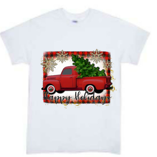 Happy Hoildays Christmas Boys Shirt Girls Shirt Ladies Shirt Mens Shirt