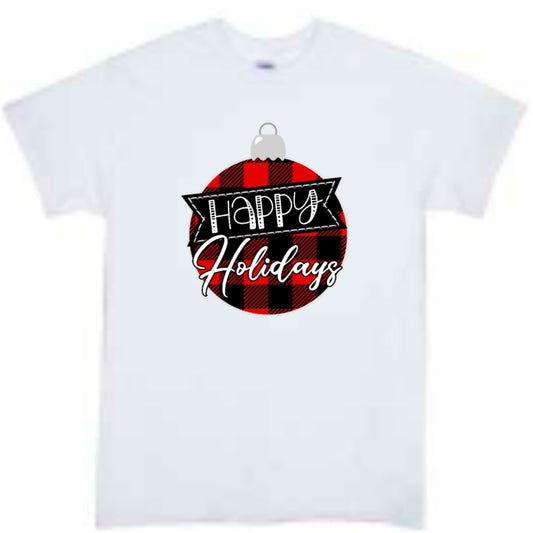 Happy Hoildays Christmas Boys Shirt Girls Shirt Ladies Shirt Mens Shirt