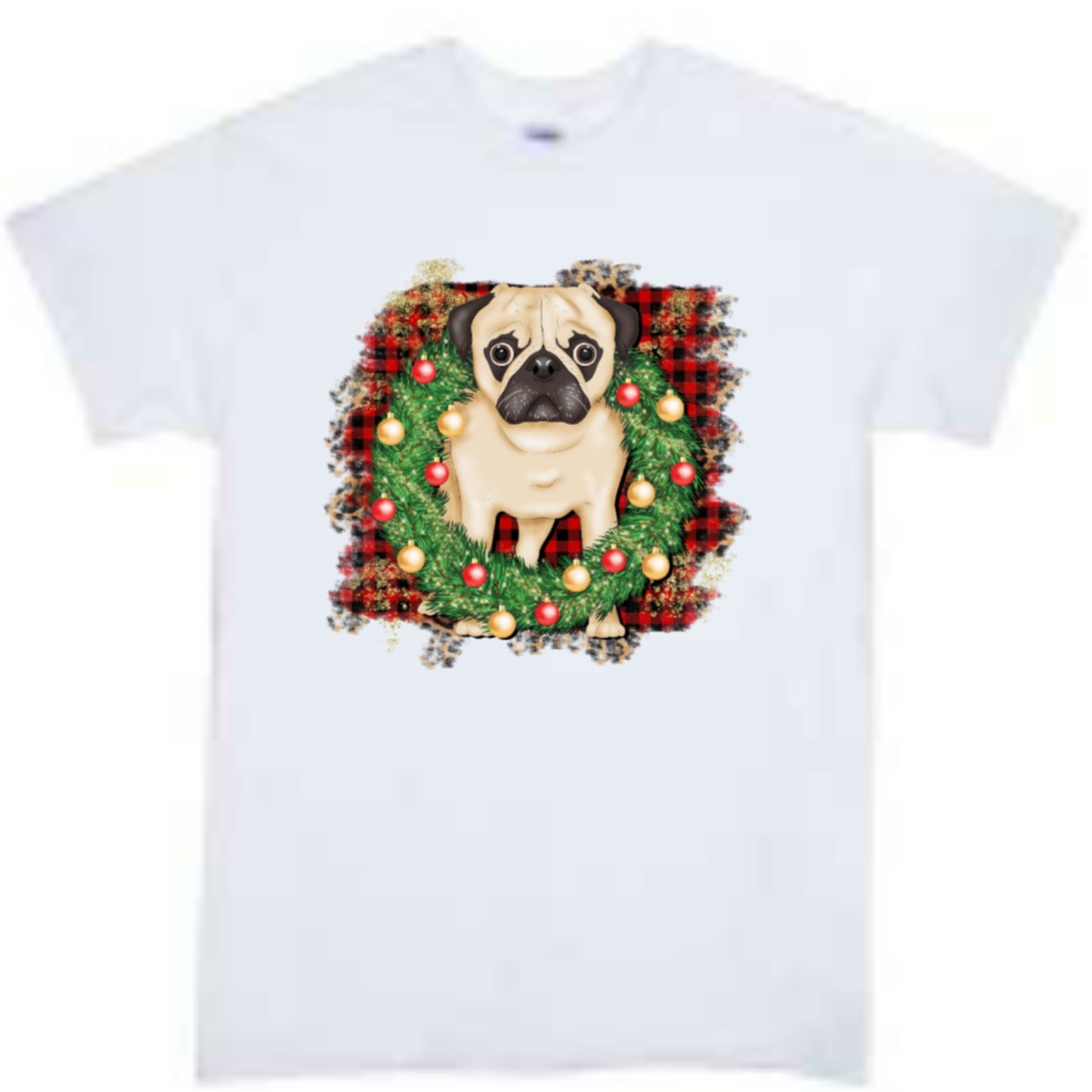 Christmas Pug Boys Shirt Girls Shirt Ladies Shirt Mens Shirt