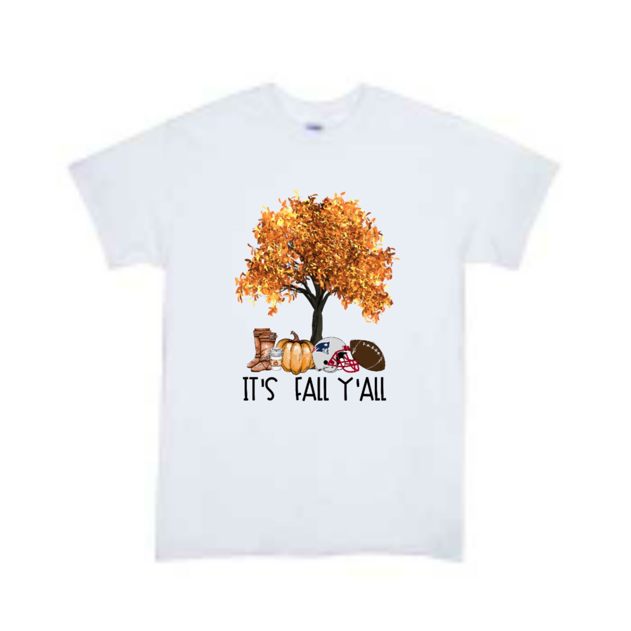 It's Fall Yall NFL Patriots Boys Shirt Girls Shirt Ladies Shirt Mens Shirt