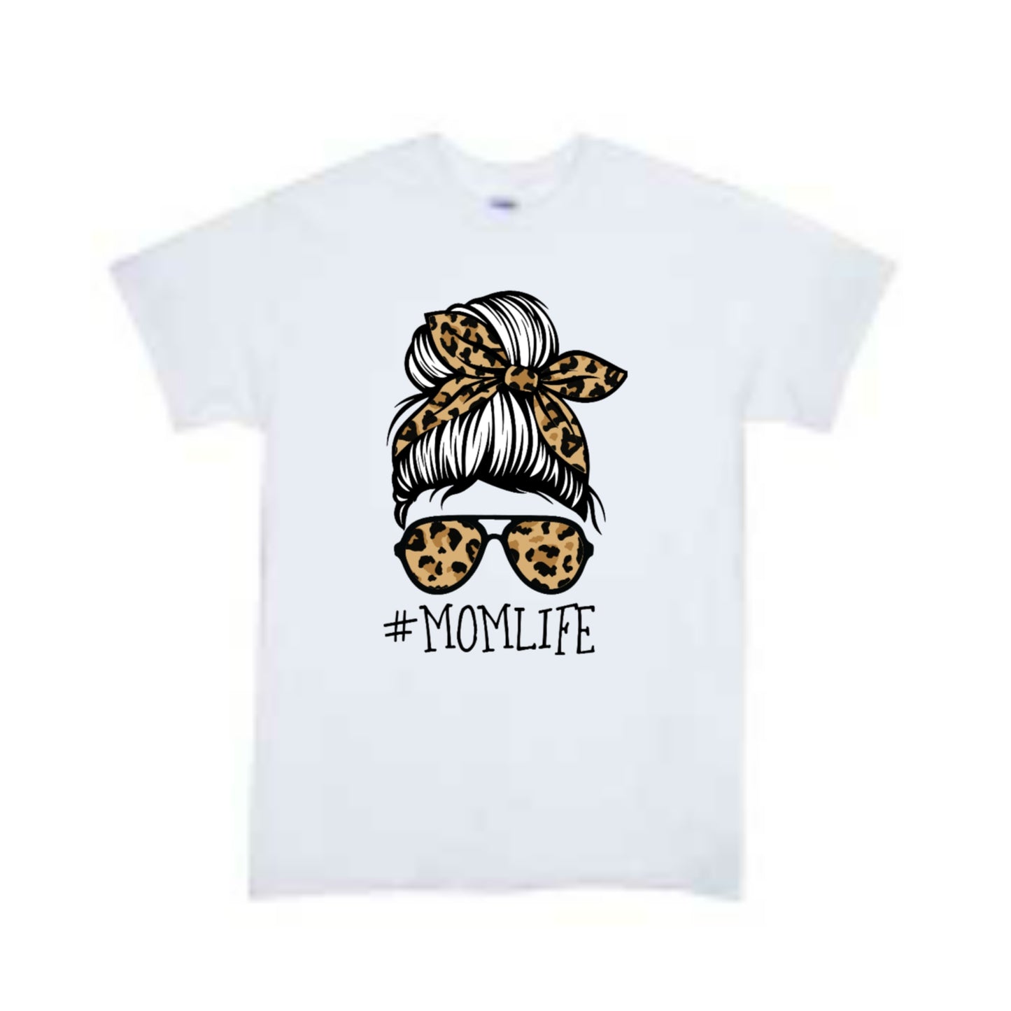Cheetah #momlife Ladies Shirt