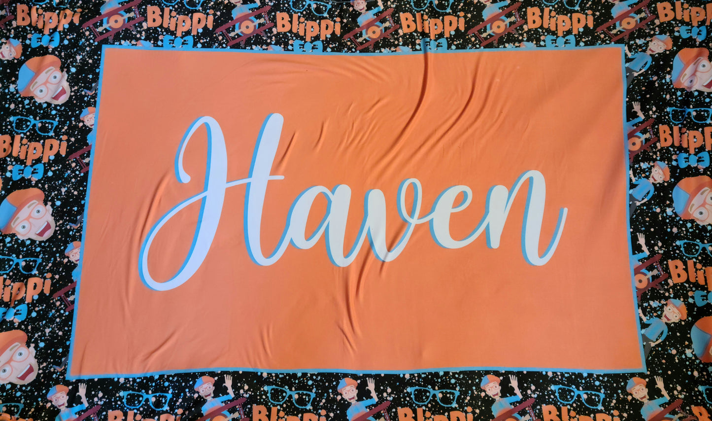 Blippi Personalized Handmade Blankets