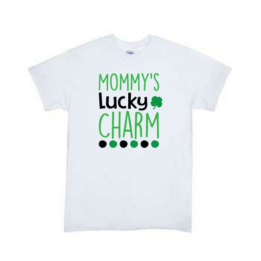 Mommy's Lucky Charm St Patrick's Girls Shirt Boys Shirt