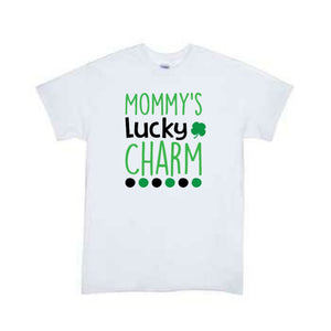 Mommy's Lucky Charm St Patrick's Girls Shirt Boys Shirt