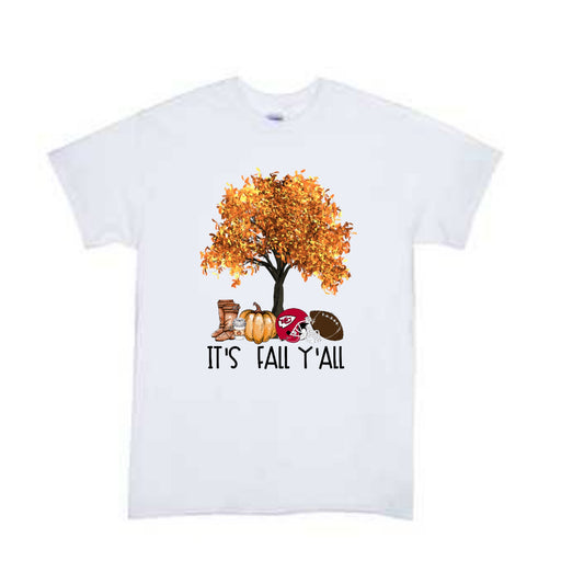It's Fall Yall Chiefs Boys Shirt Girls Shirt Ladies Shirt Mens Shirt