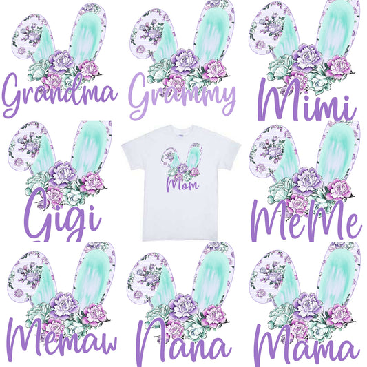 Mom Nana Grandma Easter Ladies Shirt