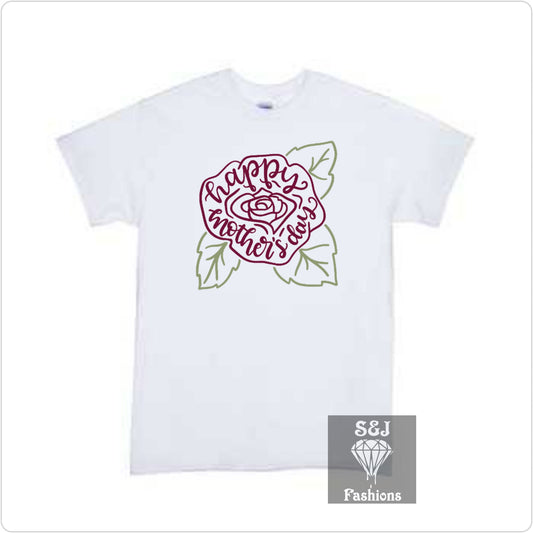 Happy Mother's Day Rose Girls Shirt