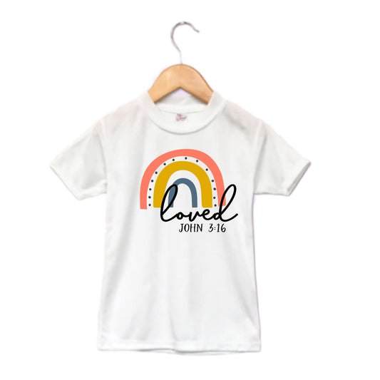 Loved John 3:16 Girls Shirt Ladies Shirt