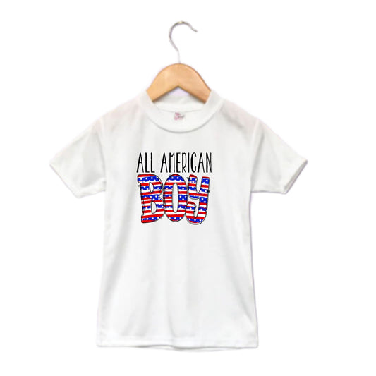 All American Boy 4th of July Boys Shirt