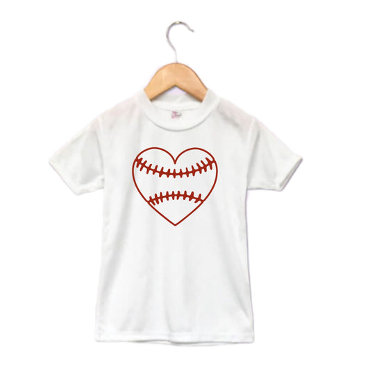 Baseball Heart Girls Shirt Ladies Shirt