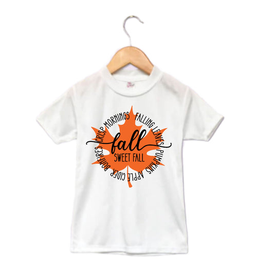 Fall Sweet Fall Girls Shirt Boys Shirt Fall
