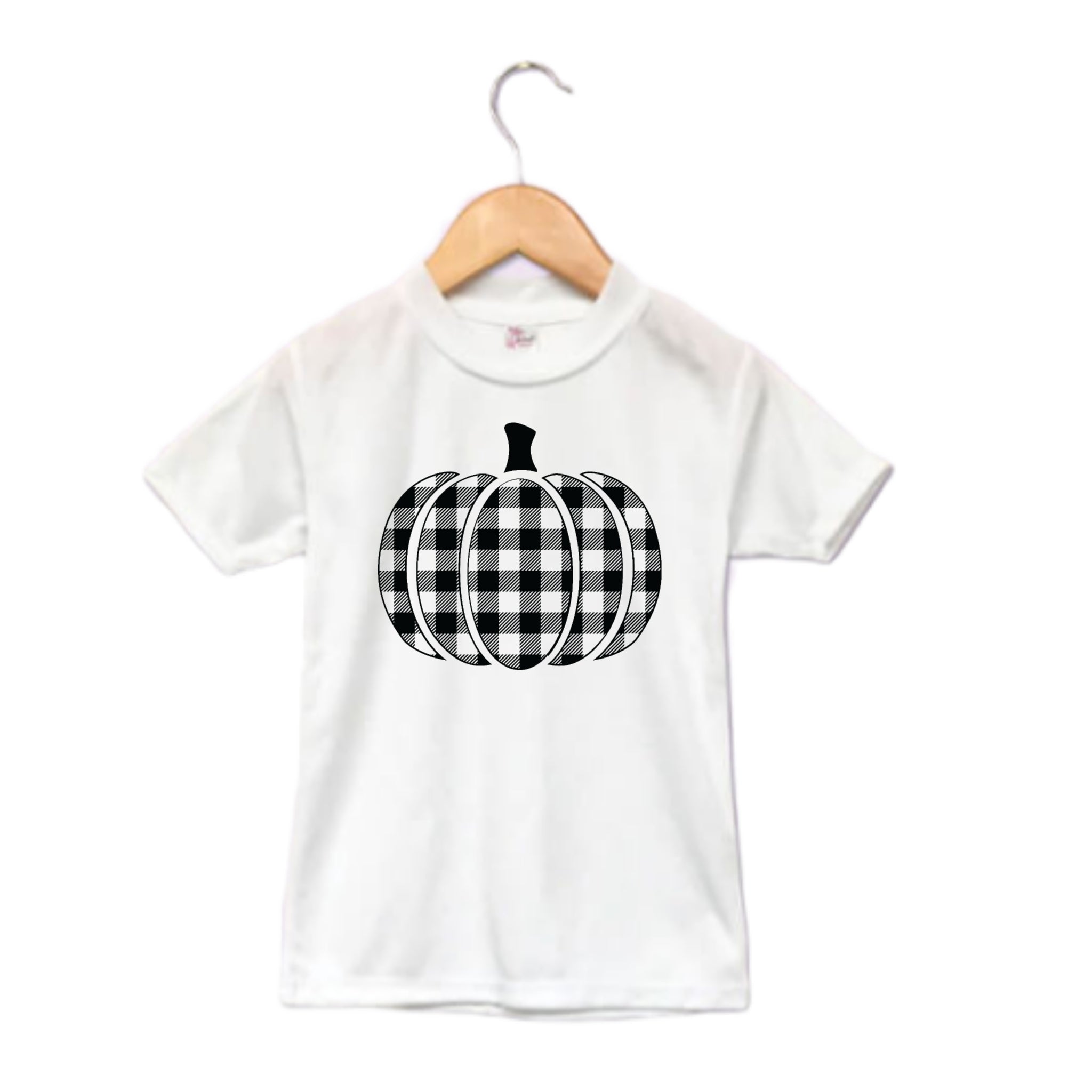 Plaid Pumpkin Girls Shirt Boys Shirt Fall