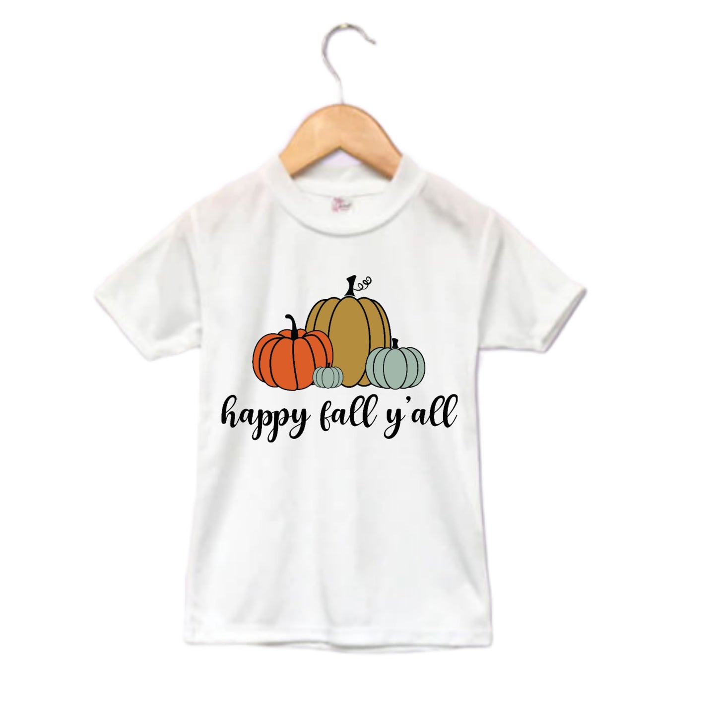 Happy Fall Y'all Girls Shirt Ladies Shirt Boys Shirt