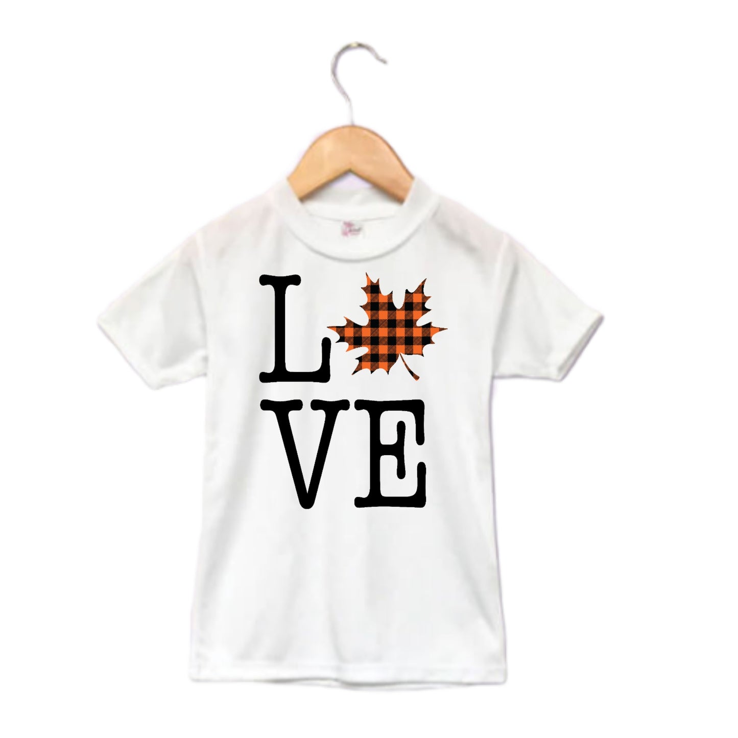 Love Fall Girls Shirt Ladies Shirt Boys Shirt