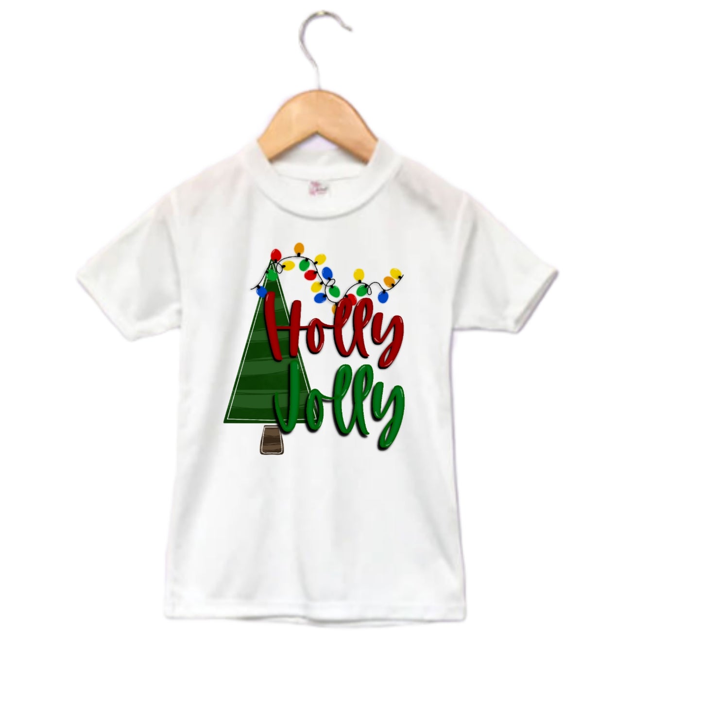 Holly Jolly Christmas Boys Shirt Girls Shirt Ladies Shirt Mens Shirt