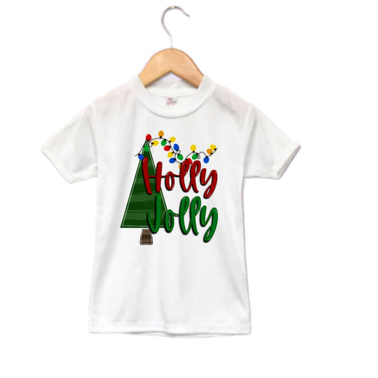 Holly Jolly Christmas Boys Shirt Girls Shirt Ladies Shirt Mens Shirt