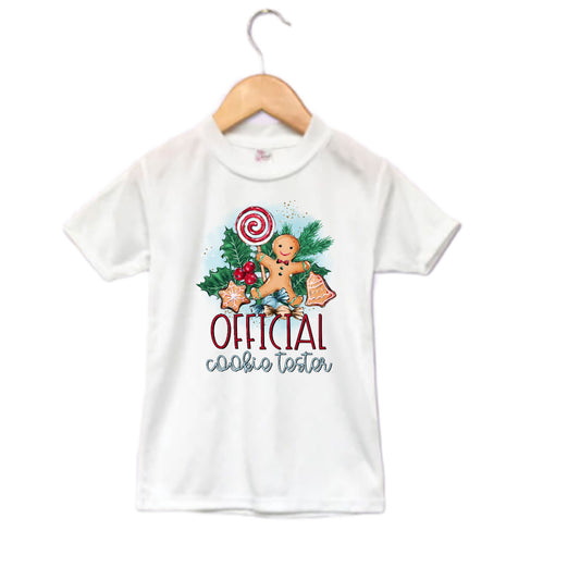 Offical Cookie Tester Christmas Boys Shirt Girls Shirt Ladies Shirt Mens Shirt
