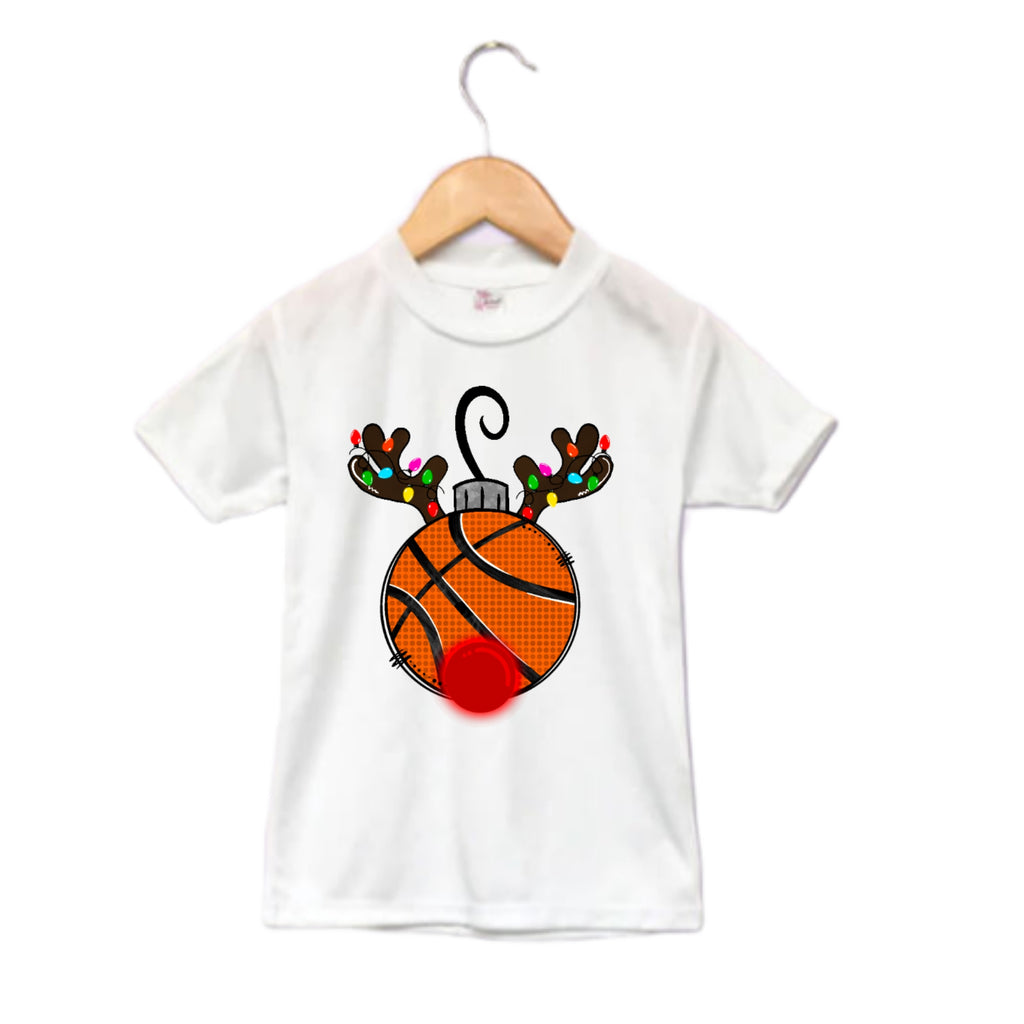 Basketball Christmas Girls Shirt Ladies Shirt Boys Shirt