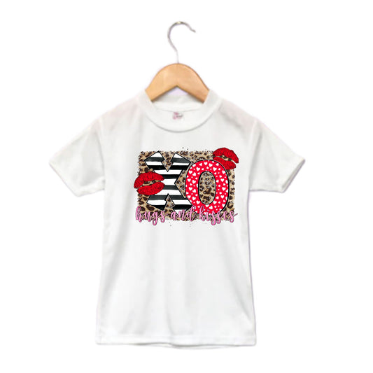 XO Hug & Kisses Valentine's Girls Shirt Ladies Shirt
