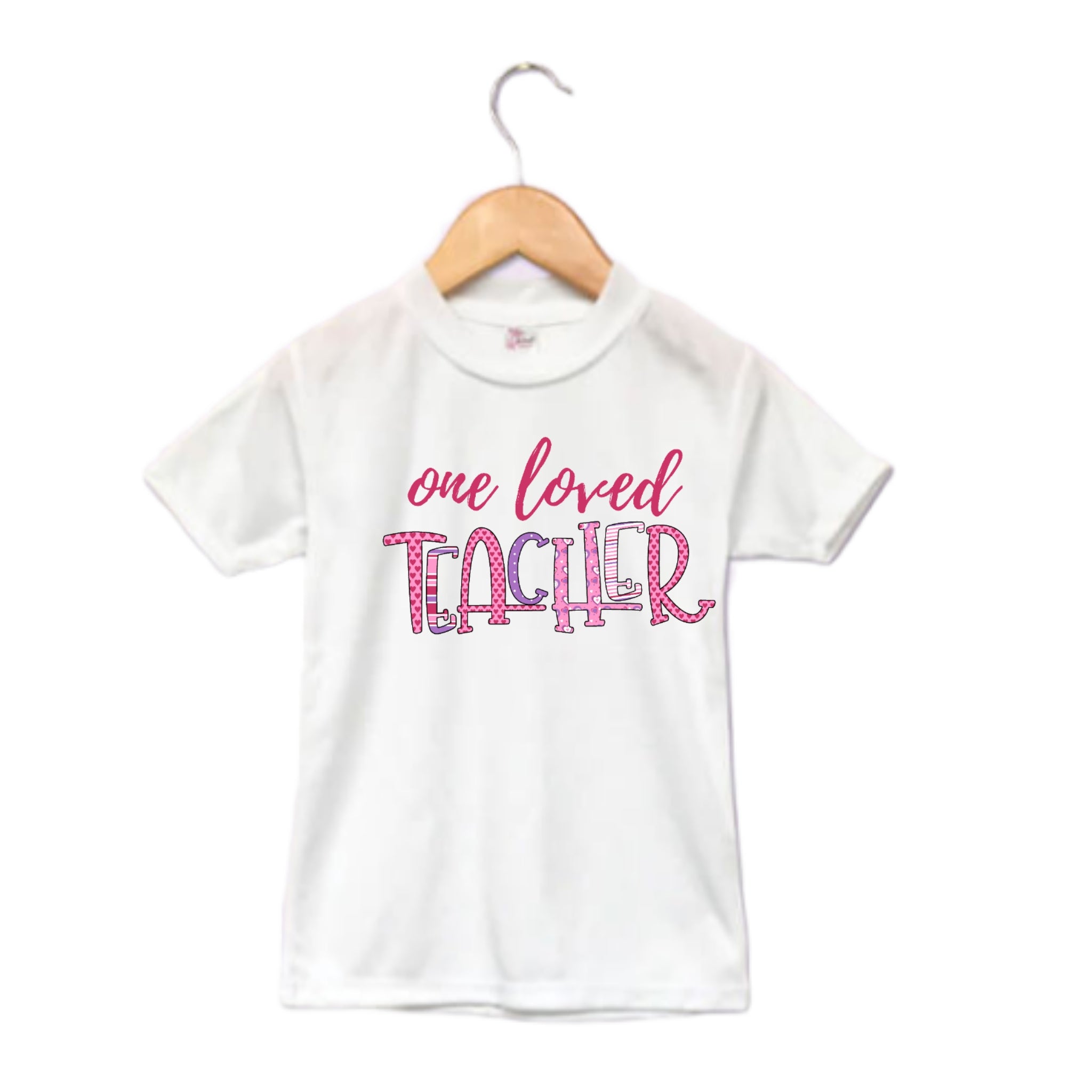 One Loved Teacher Ladies Shirt Valentines School