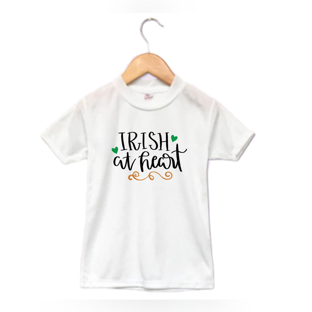 Irish At Heart St. Patrick's Boys Shirt Girls Shirt